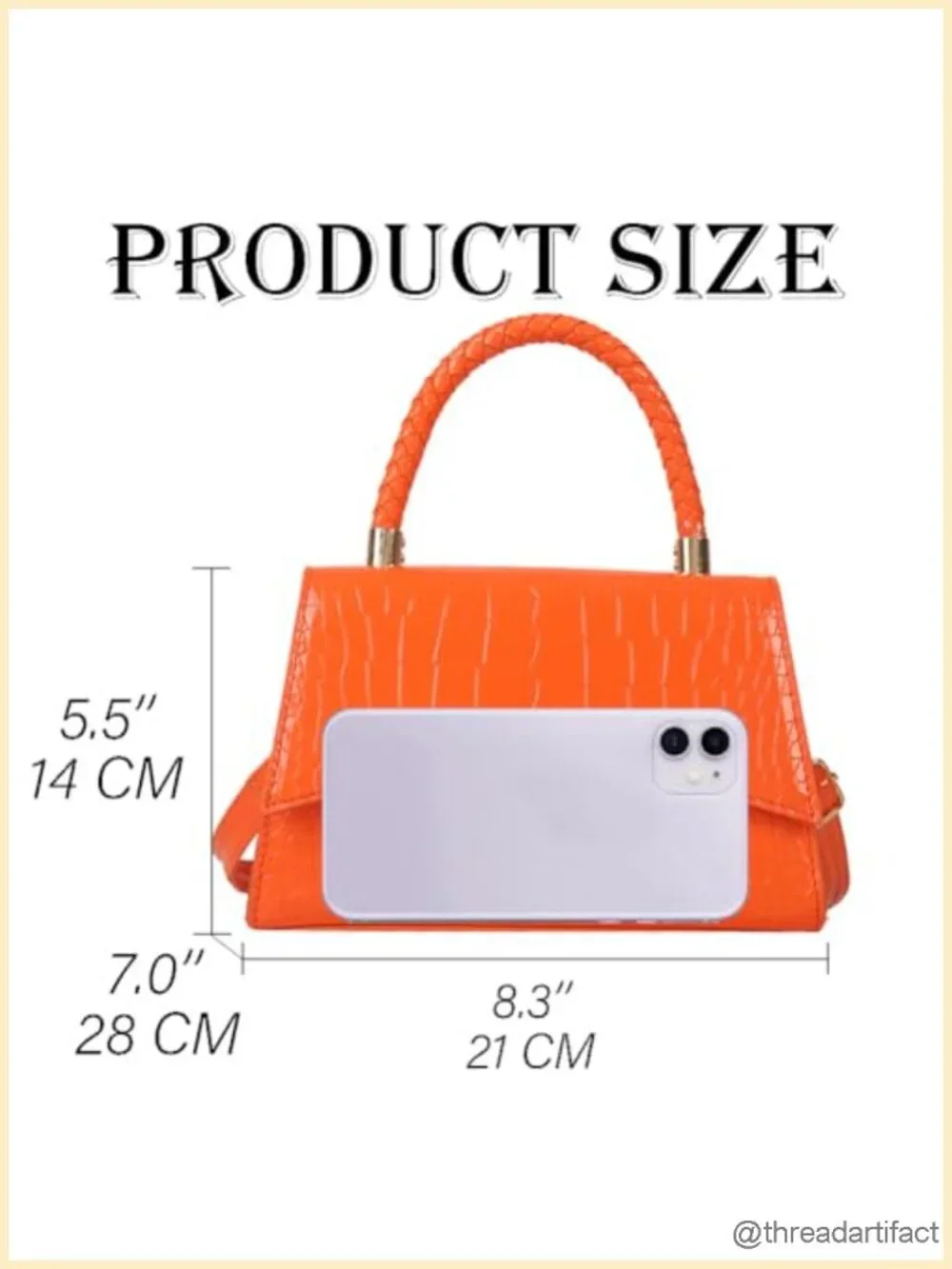 Faux Croc Leather Texture Small Crossbody Bag Patent Leather Shoulder Bag